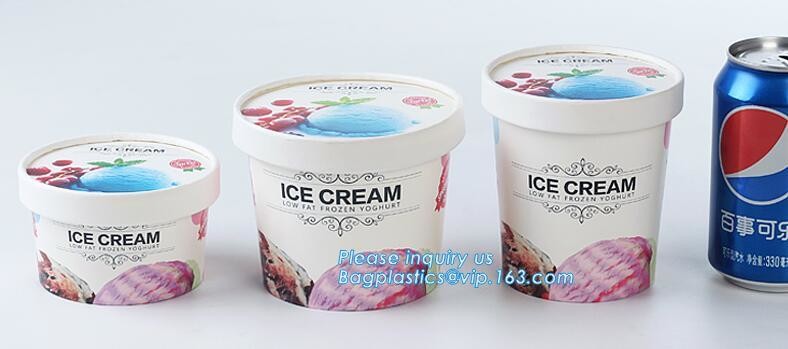 take away 8oz 4oz 7oz icecream cups with 95mm dome lids,12oz Eco-friendly recycled ice cream paper cup with lid spoon
