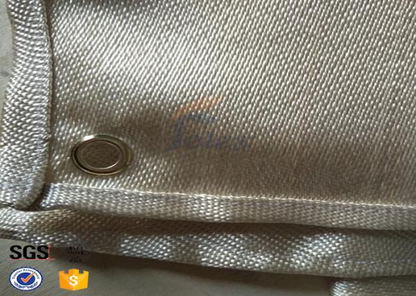 Buy cheap 840gsm 1 M Fiberglass Fire Blanket , Industrial Heat Resistant Blanket from wholesalers