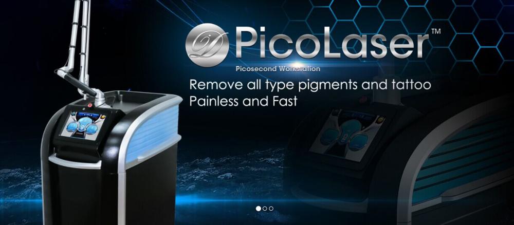 755nm 1064nm Picosecond Tattoo Removal Machine 500ps Nd Yag Laser