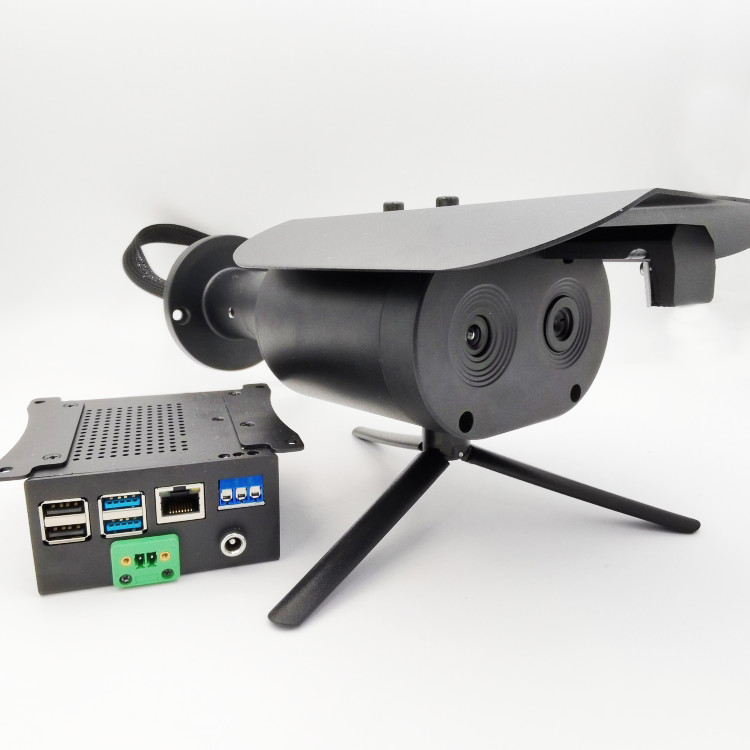 JP008 Elevated Body Temperature Screening Thermal Imaging Camera measuring and detecting a large flow of people within 0.05 seconds
