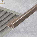 Curved Shape Metal Tile Trims High Glossy Coffee Color 2.5 Meter Length