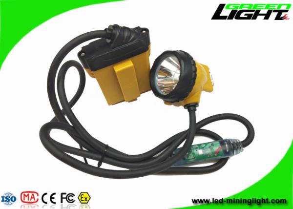 Buy cheap Low Power Warining Led Miners Cap Lamp 10.4Ah 25000lux High Beam 2A Charger from wholesalers