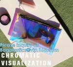 DAZZLING HOLOGRAPHIC, TPU PVC Laser Cosmetic Bag, Makeup Organizer Bags, Jelly
