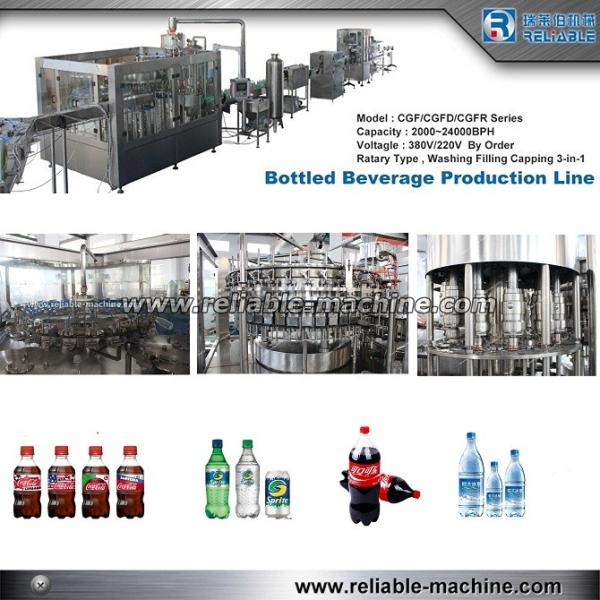 Buy cheap Soft Drink Filling Line Complete Production Line For PET Bottles Stainless steel 304 from wholesalers