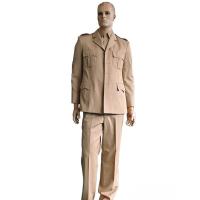 Buy cheap Premium Military Dress Uniform Set in Khaki Jacket Long Sleeve Shirt Straight product