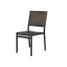 Buy cheap Black Outdoor Dining Armless Chair With Aluminum And Wicker For Patio from wholesalers
