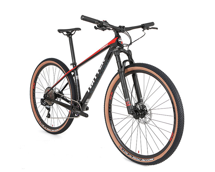Carbon Fiber Mountain Bicycle With Single Crankset SHIMANO M6100 12S For Sale