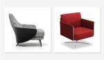 Simple Modern Luxury Living Room Furniture Pivoting Foot Nordic Single Sofa