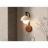 Buy cheap Yellow travertine good quality bedroom for home decorator interior stone wall lamp from wholesalers
