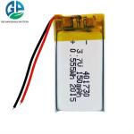KC Approved Rechargeable Lithium Polymer Battery 3.7V 150mAh 401730 LiPo