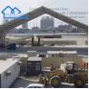 Buy cheap Outdoor Large Custom Aluminum Alloy Temporary Storage Marquee Tent Curved Shaped Tent from wholesalers