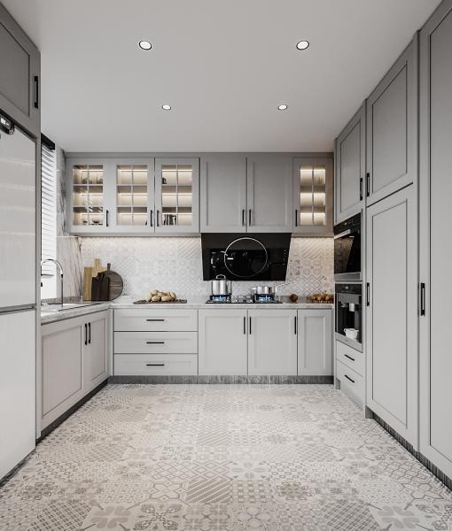 Buy cheap Hotel Modern Kitchen Cabinet with Stainless Steel Door Material and Lacquer Finish from wholesalers