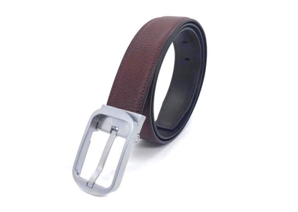 Buy cheap Fashionable Mens Leather Dress Belt With Prong Buckle 1.25” Wide Waist Strap from wholesalers