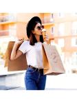 Eco Friendly Brown Paper Gift Bag With Self Adhesive Closure