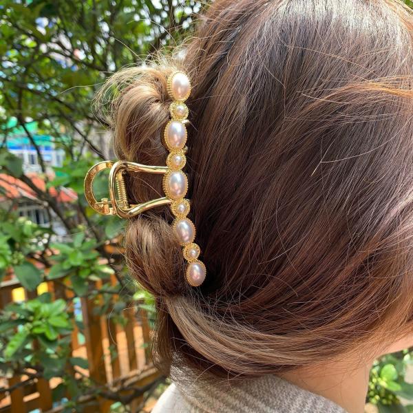 Buy cheap Pearl Claw Hair Clip Korea Styles Alloy Metal Creative Geometric from wholesalers