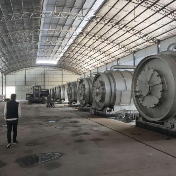 Buy cheap Energy Mining 30 ton per day full continuous waste rubber tyre pyrolysis oil plant from wholesalers