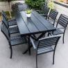 Buy cheap Modern Cafe Shop Garden Waterproof Sillas De Comedor Metal Armrest Cast Aluminium Chairs Indoor Outdoor Patio Furniture from wholesalers