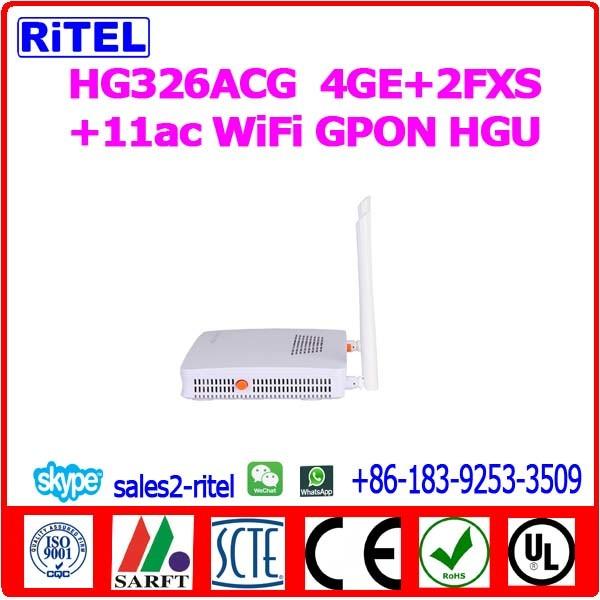 Buy cheap HG326ACG 4GE+2FXS+11ac WiFi GPON ONU from wholesalers