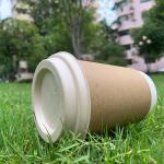 Biodegradable Eco Compostable Cup Cover Natural Sugarcane Bagasse Pulp 80mm