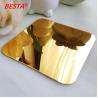 Buy cheap PMMA Mirror Acrylic Sheets Gold Plexiglass Sheets High Light Transmission from wholesalers