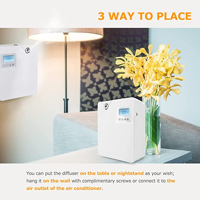 HVAC Scent Air Machine Remote Control 300ML Portable Cold Air Nebulizer Intelligent Scent Diffuser Machine With Bluetooth