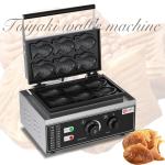 Electric Mini Fish Taiyaki Maker Stainless Steel 6 Fish Shaped Waffle Baker