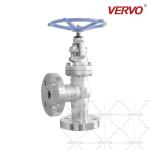 Forged Steel Globe Control Valve Stainless Steel F316 Flanged Angle