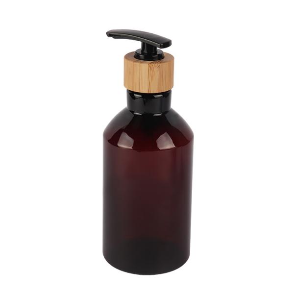 Buy cheap 7oz 10oz 16oz Cosmetic Lotion Bottle Slanted Shoulder 200ml 300ml 500ml Amber PET Bottle from wholesalers