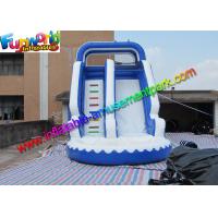 Buy cheap Kids inflatable water slide , Blue Inflatable Wet Slide Combo Game product