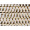 Buy cheap 1.5m Gold Metal Mesh Conveyor Belt Anticorrosion For Exhibition Halls from wholesalers