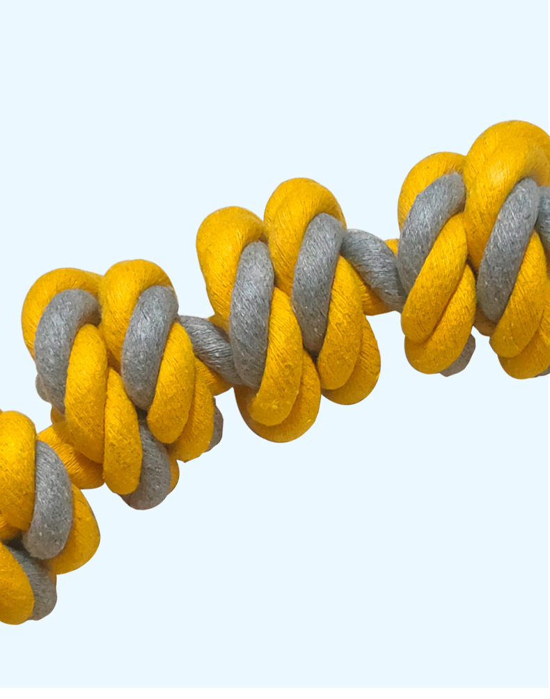 Chewer Toy Large Dog Aggressive Colors Crocheted Indestructible Rope Polyester Material