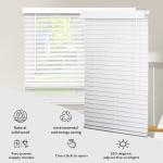French Window Faux Wooden Venetian Blinds Roman Roller Shades Fade Resistance