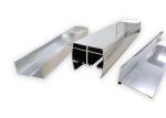 2.5mm Thickness Aluminum Shower Door Frame High Gloss Chrome Surface