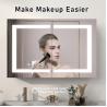 Buy cheap Bathroom Storage Lighted Mirror TV Decoration Double Door Medicine Cabinet from wholesalers