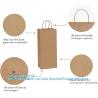Buy cheap Kraft Paper Bags, 5.4"X3.3"X13" Recyclable Brown Wine Bags Paper Gift Bags Retail Bags Shipping Bags With Handles Bulk from wholesalers