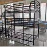 Buy cheap Black Metal Frame Triple Bed Adult 3 Tier Bed Steel Home Business Furniture China Factory from wholesalers