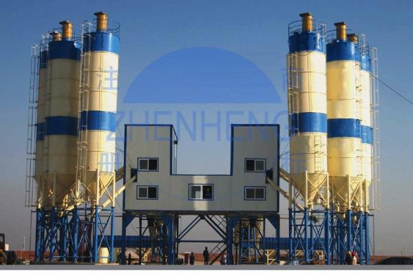 Buy cheap 4 Hoppers Cement HZS180 Concrete Batching Plant, 180 M3 / H Ready Mix Batching Plant from wholesalers