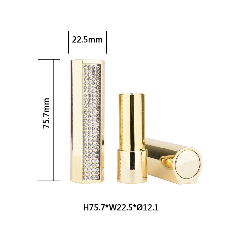Pressure Fit Cap ABS Empty Lipstick Tubes Diy Offset Printing