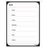 Buy cheap Dry Erase White Black Magnetic Calendar Board For Fridge Monthly Planner from wholesalers