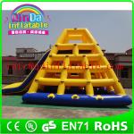 Buy cheap Guangzhou QinDa Inflatable Floating Island Inflatable Climbing Water Slide For Adult from wholesalers