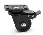Nylon 75mm Industrial Swivel Casters Wheels With Brake 700kg