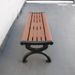 Traditional Rustic Garden Outdoor Wooden Bench With Recycle Composite Material