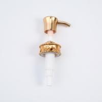 Buy cheap Customized Gold Lotion Pump Cap White Dispenser 1.8CC ODM For Household Bottle product