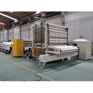 Buy cheap Glue Laminated Embossing Kitchen Towel Toilet Paper Rewinding Machine from wholesalers