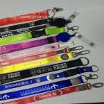 Luxury nylon lanyard with metal coin decoration, metal coin lanyards