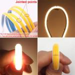 120lm/w Warm Nature White COB Led Strip Light for Cabinet Bedroom Kitchen
