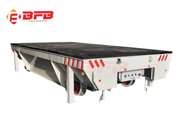 45 Tons Steerable Steel Shop Floor Rail Trolley Factory