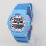 Plastic Digital Watch with Stainless Steel Case Back, 5ATM Water Resistance and