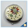 Buy cheap Shinny Gifts Wholesale Colorful Rhinestones Flower Design Small Round Mirror from wholesalers