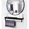 Buy cheap Hanging Gold LED Backlit Living Room Wall Mirror Customize Decoration from wholesalers